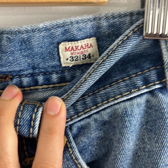 MEK Makaha Distressed Straight Leg Jeans - Picture 4 of 12